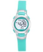 Armitron Women's Teal Resin Strap Watch 27mm 45-7012tel