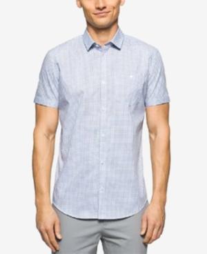 Calvin Klein Men's Short Sleeve Jaspe Check Shirt