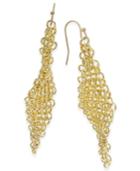 Thalia Sodi Gold-tone Multi-link Mesh Drop Earrings, Only At Macy's