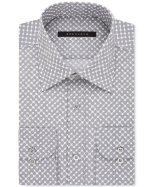 Sean John Men's Classic-fit Gray Dot-print Dress Shirt