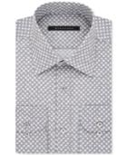 Sean John Men's Classic-fit Gray Dot-print Dress Shirt
