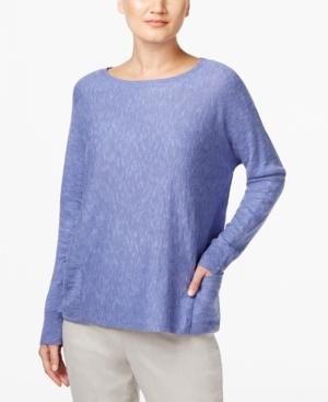 Eileen Fisher Linen-blend Boxy Top
