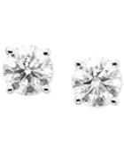 Diamond Earrings, 14k White Gold Diamond Stud Earrings (1/2 Ct. T.w.)