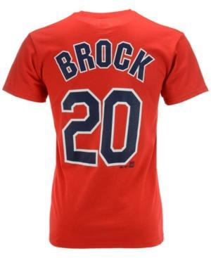 Majestic Men's Short-sleeve Lou Brock St. Louis Cardinals Cooperstown Player T-shirt