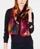 Vince Camuto Painterly Floral Silk Scarf