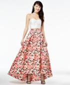 B Darlin Juniors' 2-pc. Strapless High-low Gown