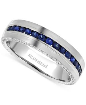 Effy Men's Sapphire (1/2 Ct. T.w.) Ring In 14k White Gold