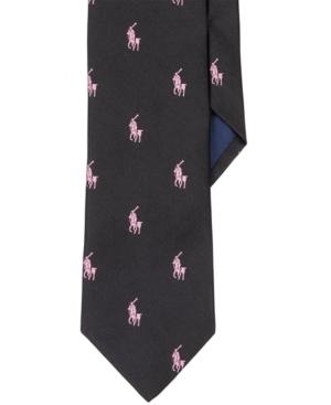 Polo Ralph Lauren Pink Pony Silk Repp Tie