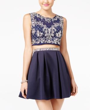 Crystal Doll Juniors' 2-pc. Embellished A-line Dress