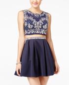 Crystal Doll Juniors' 2-pc. Embellished A-line Dress