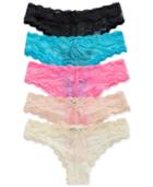 Heidi By Heidi Klum Mesh And Lace Dot Cheeky Bikini H309-1168b Women's Shoes