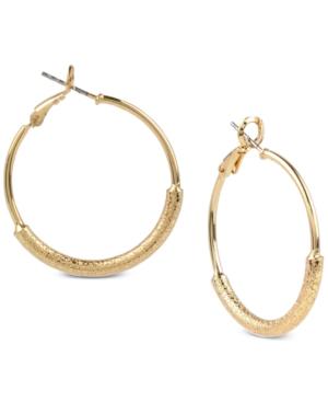 Charter Club Gold-tone Wire-wrapped Hoop Earrings, Created For Macy's