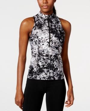 Calvin Klein Performance Printed Mock Neck Racerback Tank Top