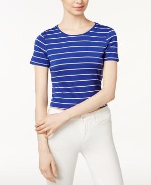 Kensie Striped Tie-detail Top