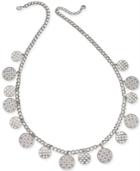 Charter Club Silver-tone Crystal Long Necklace, 30 + 2 Extender, Created For Macy's