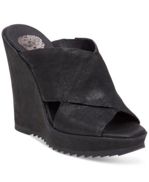 Vince Camuto Garton Crisscross Wedge Sandals Women's Shoes