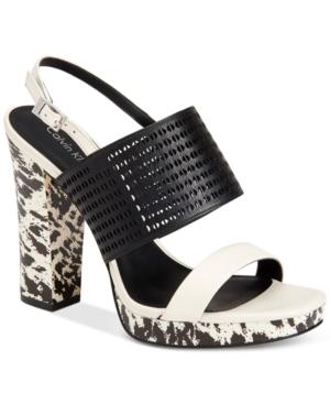 Calvin Klein Women's Breannie Slingback Platform Sandals Women's Shoes