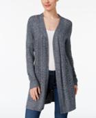 Karen Scott Cable-knit Duster Cardigan, Created For Macy's