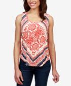 Lucky Brand Cotton Floral-print Top