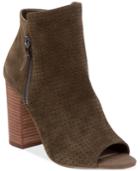 Jessica Simpson Keris Perforated Peep-toe Booties Women's Shoes