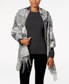 Charter Club Patchwork Floral Tile Wrap & Scarf In One, Created For Macy's