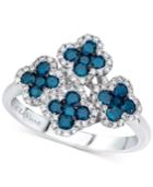 Le Vian Exotics Diamond Flower Ring (1 Ct. T.w.) In 14k White Gold