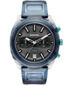 Diesel Men's Chronograph Tumbler Blue Polyurethane Strap Watch 48mm