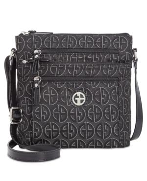 Giani Bernini Circle Signature Lurex Crossbody, Created For Macy's