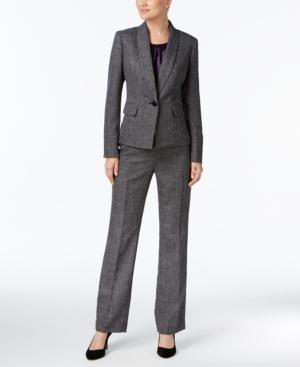 Le Suit Melange Shawl-collar Pantsuit & Shell