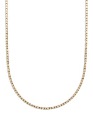 "giani Bernini 24k Gold Over Sterling Silver Necklace, 16"" Box Chain"
