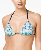 Bar Iii Printed Reversible Bikini Top, Only At Macy's Women's Swimsuit