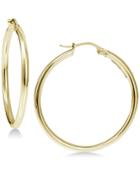 Giani Bernini Polished Hoop Earrings In 18k Gold-plated Sterling Silver, Created For Macy's