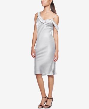 Fame And Partners Draped Off-the-shoulder Dress