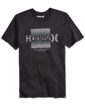 Hurley Men's Dri-fit Graphic-print Logo T-shirt