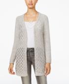 American Rag Open-knit Lace-up Cardigan, Only At Macy's