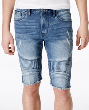 Guess Men's Slim-fit Sewanee Moto Jean Shorts