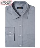 Club Room Estate Wrinkle Resistant Grey Solid Dress Shirt