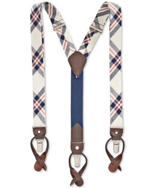 Tommy Hilfiger Men's Plaid Suspenders