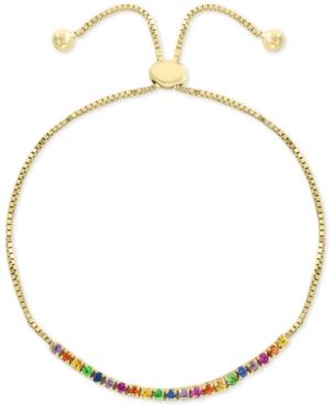 Effy Multi-gemstone (1 Ct. T.w.) Slider Bracelet In 14k Gold