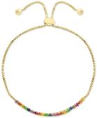 Effy Multi-gemstone (1 Ct. T.w.) Slider Bracelet In 14k Gold