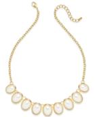 Charter Club Gold-tone Imitation Pearl Frontal Necklace
