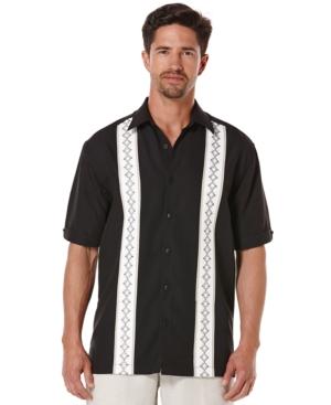 Cubavera Textured Tri-color Button-front Shirt