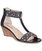 Rialto Cleo Embellished Wedge Sandals Women's Shoes