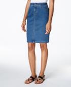 Charter Club Tummy-control Denim Skirt, Only At Macy's