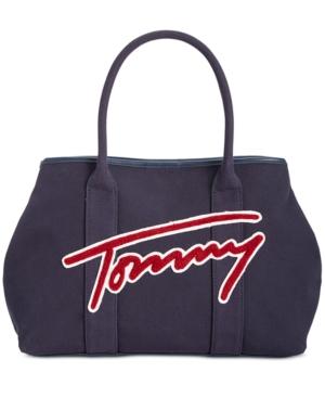 Tommy Hilfiger Aurora Embellished Canvas Tote