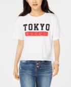 Rebellious One Juniors' Tokyo Crop Graphic T-shirt