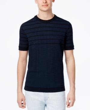 Ben Sherman Men's Waffle-knit Striped Sweater