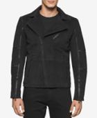 Calvin Klein Men's Genuine Suede Moto Jacket