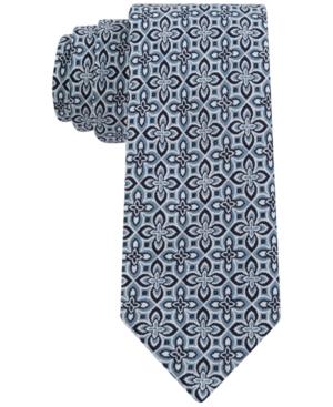 Tommy Hilfiger Men's Petal Neat Tile-print Skinny Tie