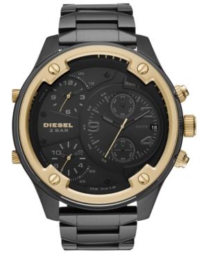 Diesel Men's Chronograph Boltdown Black Stainless Steel Bracelet Watch 56mm